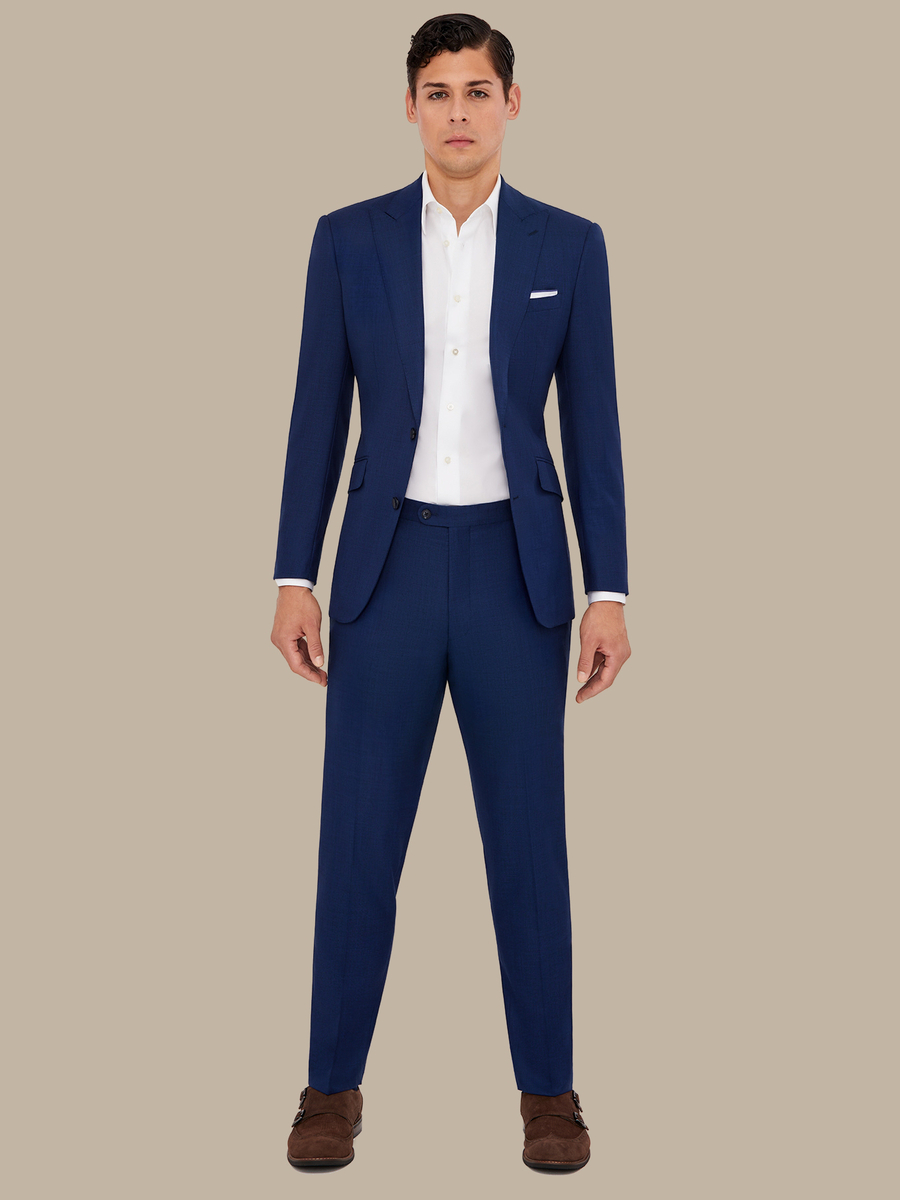 The Navy Sharkskin Suit — garment photograph