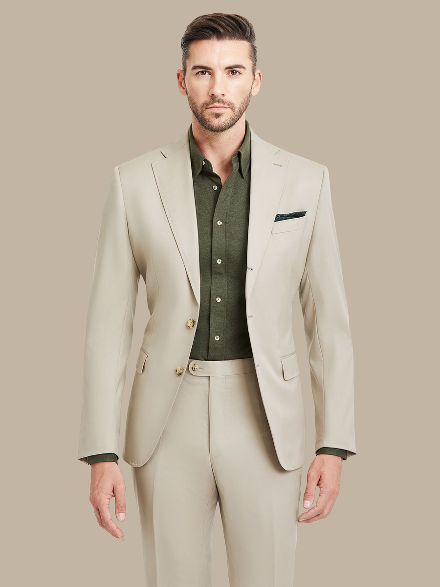 S180's Tan Solid Jacket — garment photograph