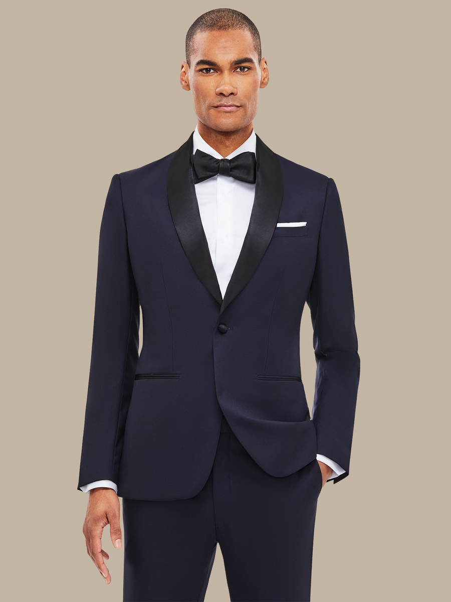 The Dark Navy Fine Tuxedo — garment photograph