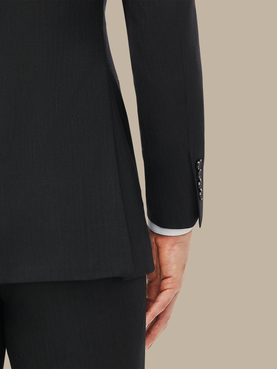 S150's Charcoal Herringbone Suit — garment photograph