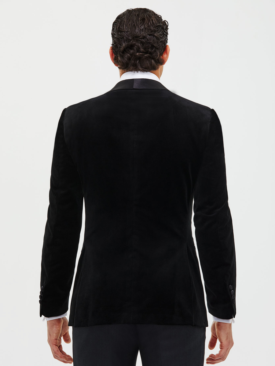 The Onyx Velvet Dinner Jacket — garment photograph
