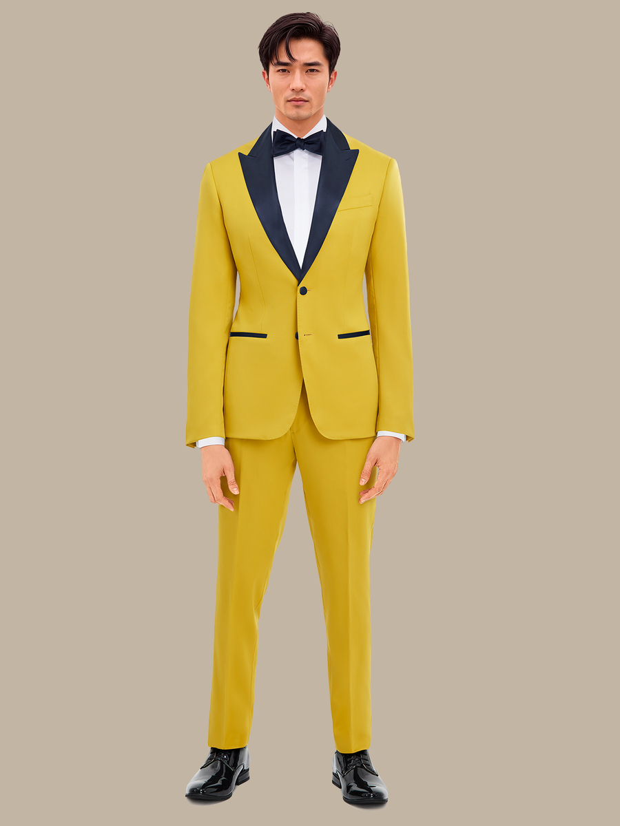The Goldenrod Merino Tuxedo Trousers — garment photograph