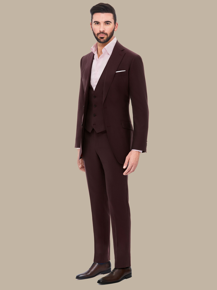 S180's Burgundy Waistcoat — garment photograph