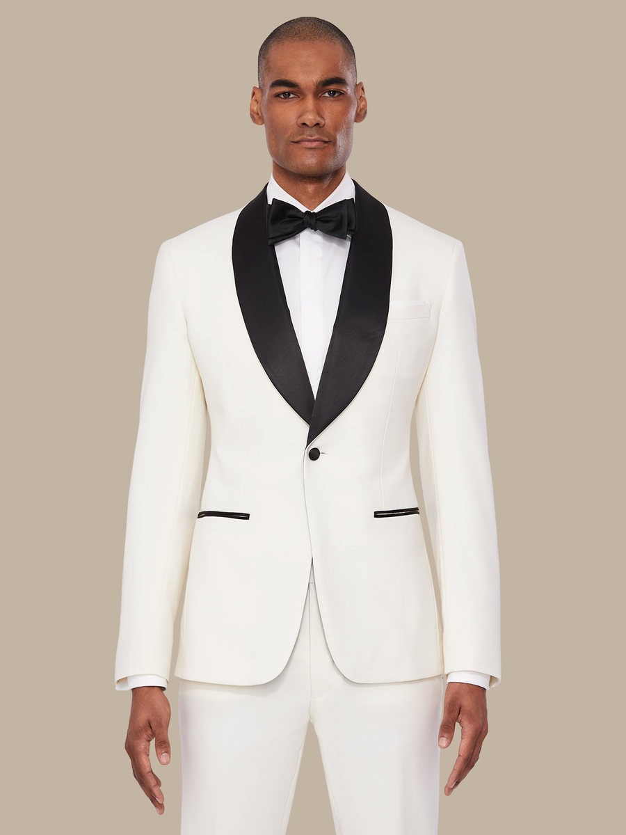 The Ivory Superfine Tuxedo — garment photograph