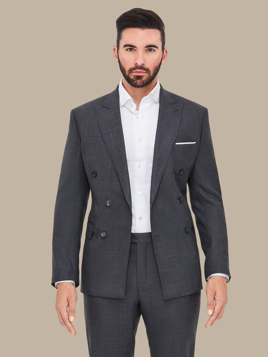The Grey Sharkskin Jacket — garment photograph