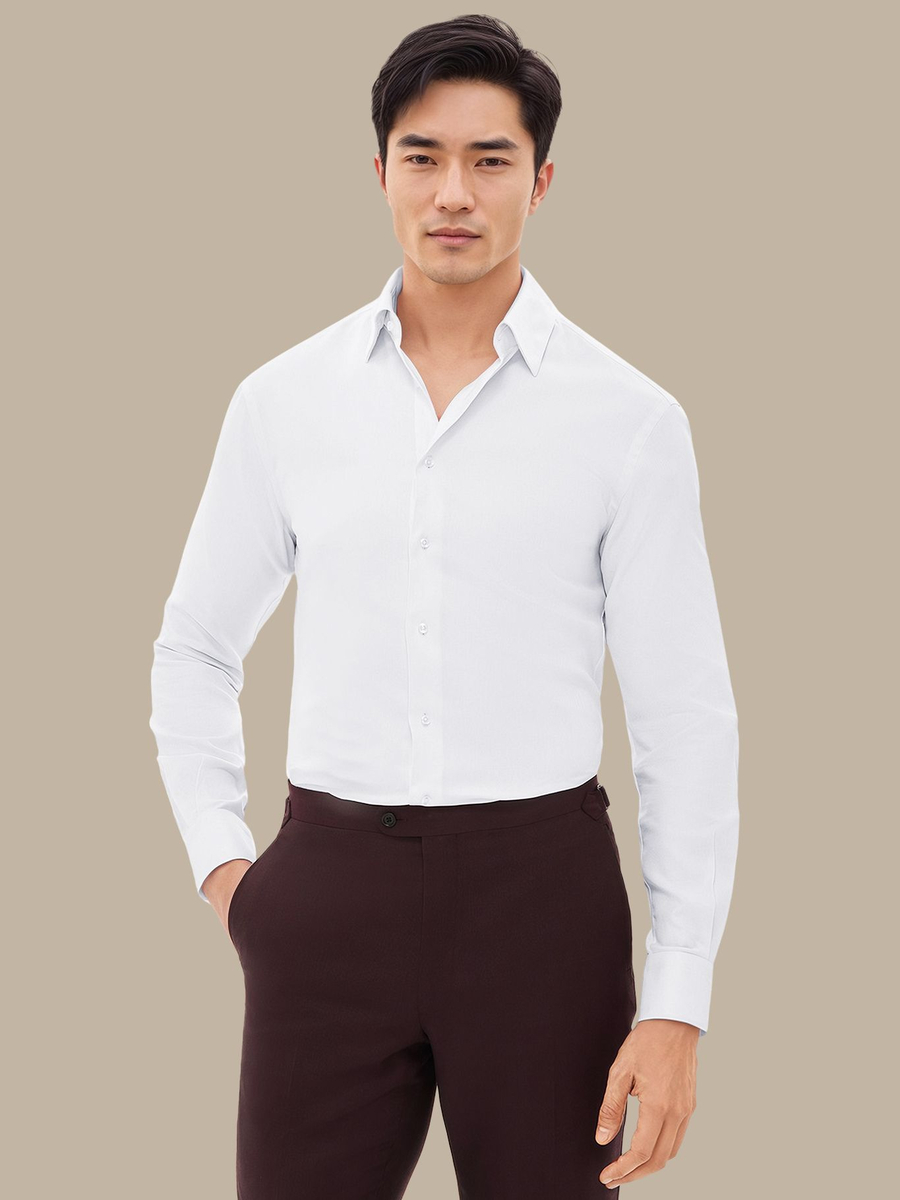 The Essential White Shirt — garment photograph