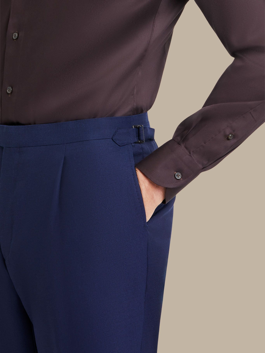 S180's Blue Hopsack Trouser — garment photograph