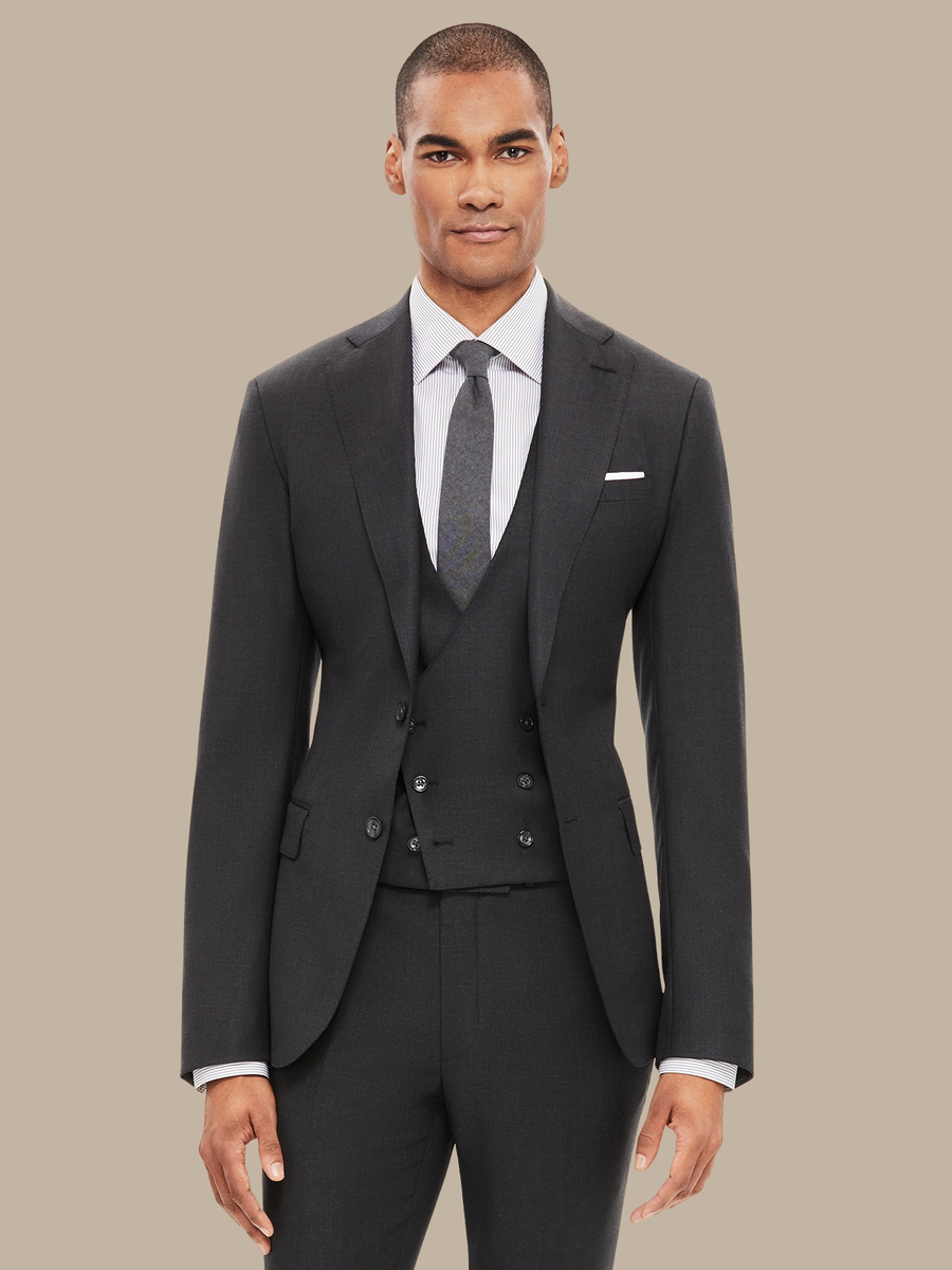 S110's Dark Grey Waistcoat — garment photograph
