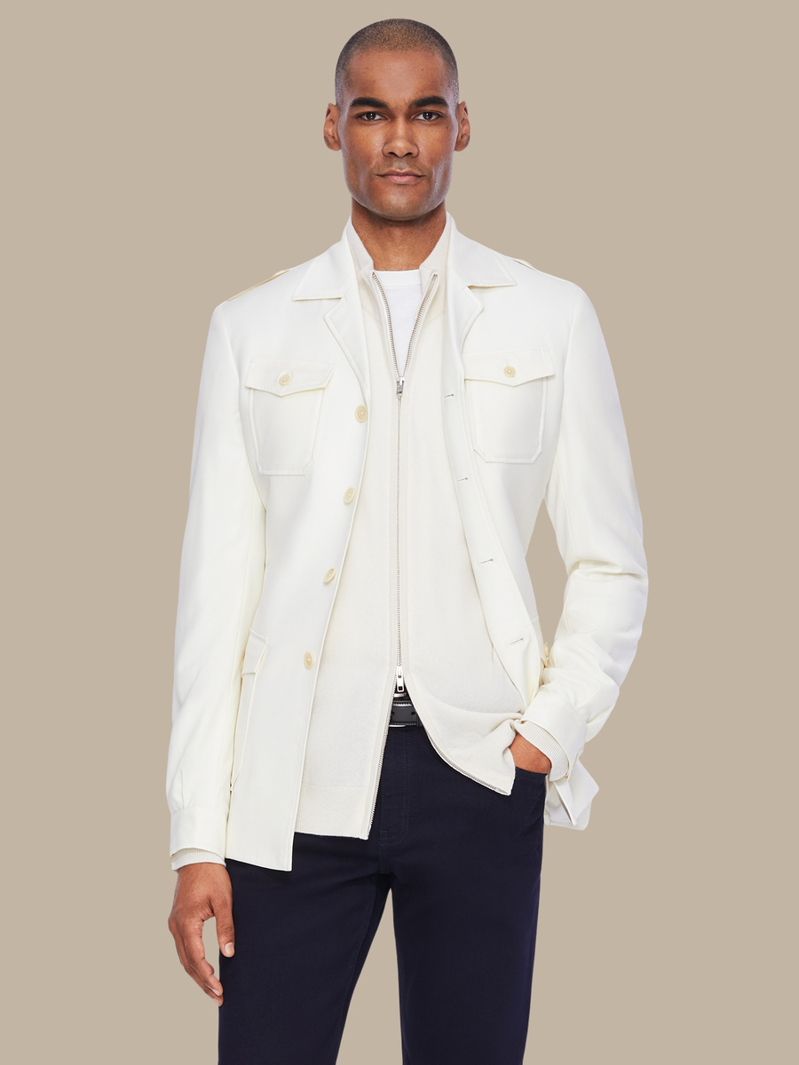 The Ivory Hunting Jacket — garment photograph