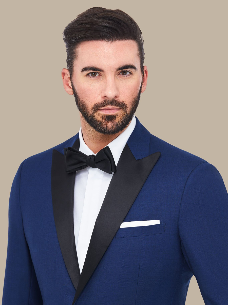 The Blue Sharkskin Tuxedo — garment photograph