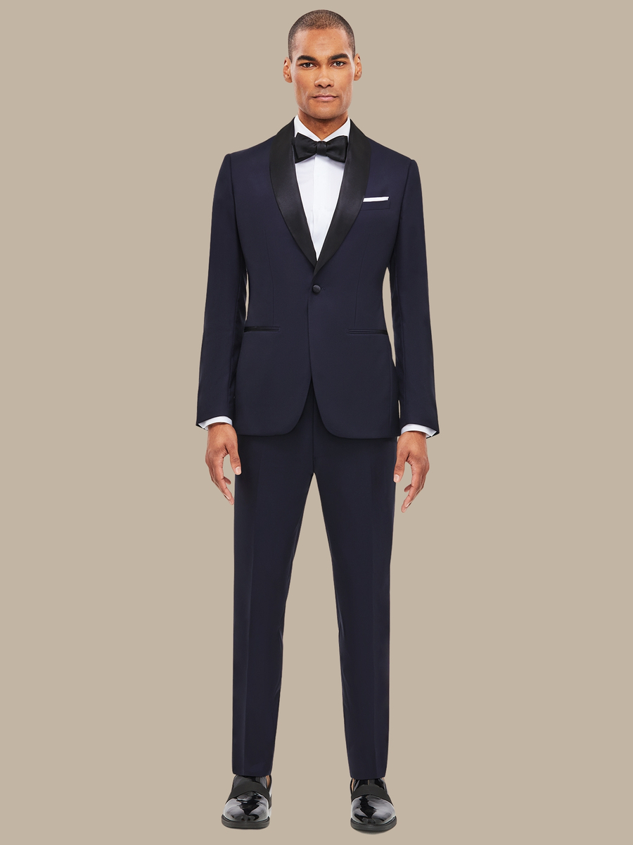 The Dark Navy Fine Tuxedo — garment photograph