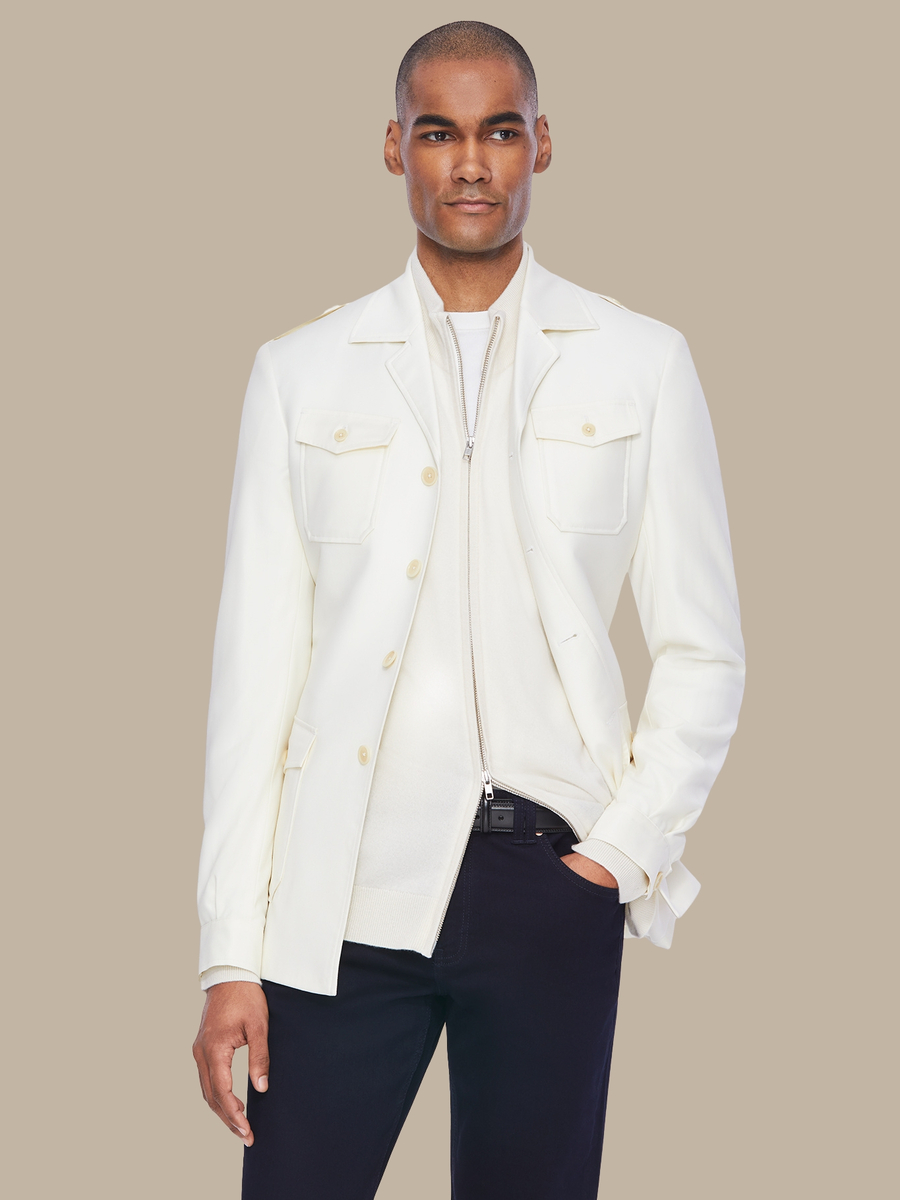 The Ivory Hunting Jacket — garment photograph