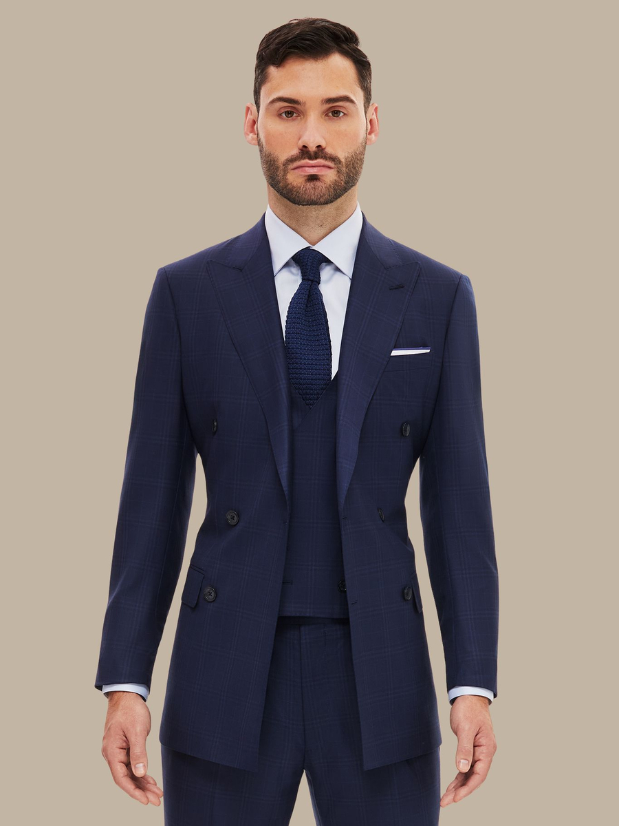 S200's Blue Tartan Waistcoat — garment photograph