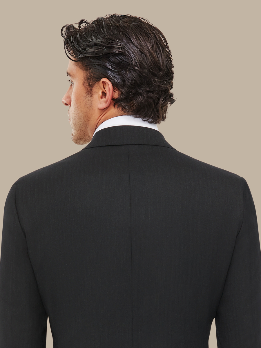 S150's Charcoal Herringbone Suit — garment photograph