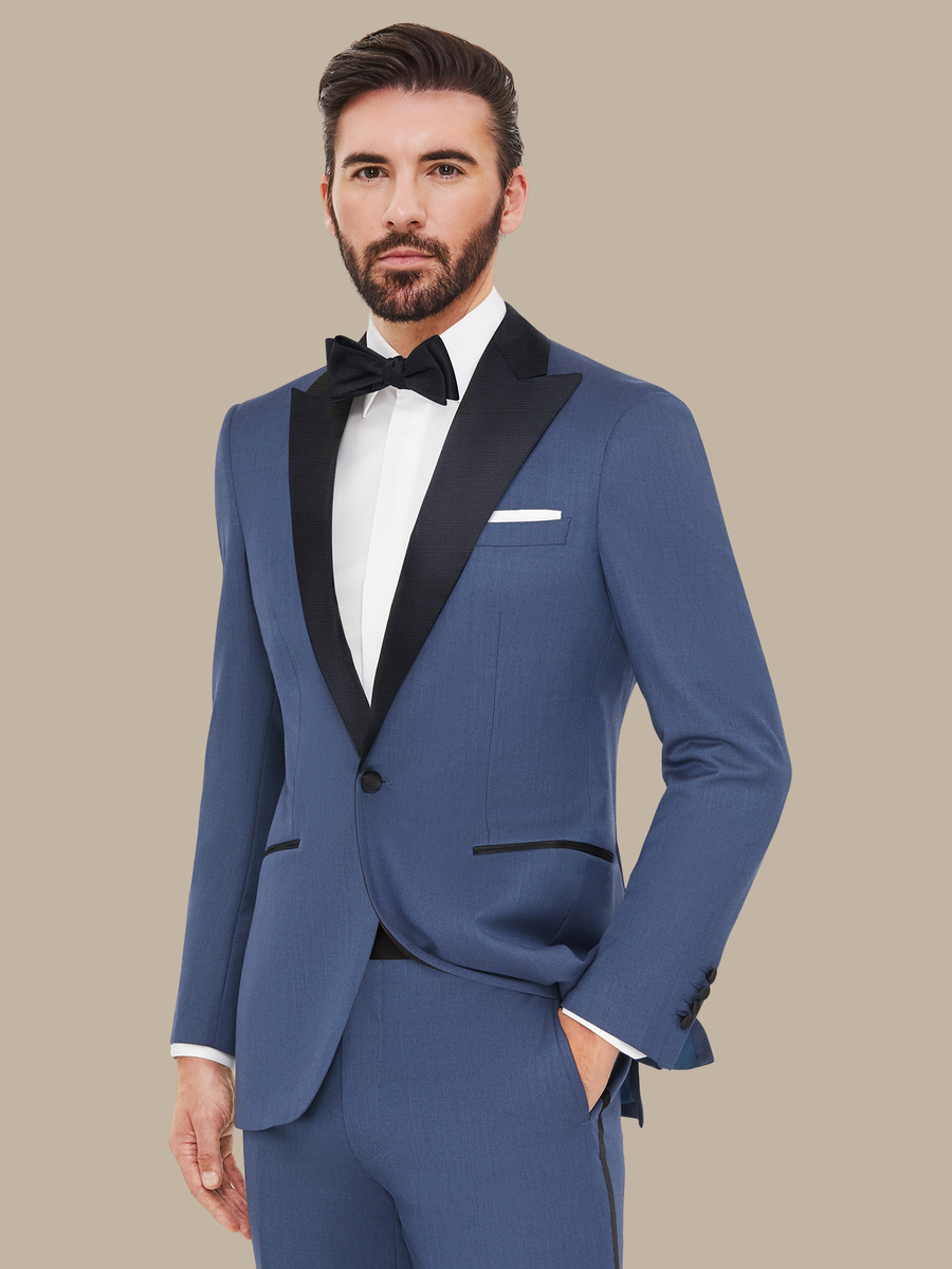 The Steel Sharkskin Tuxedo — garment photograph