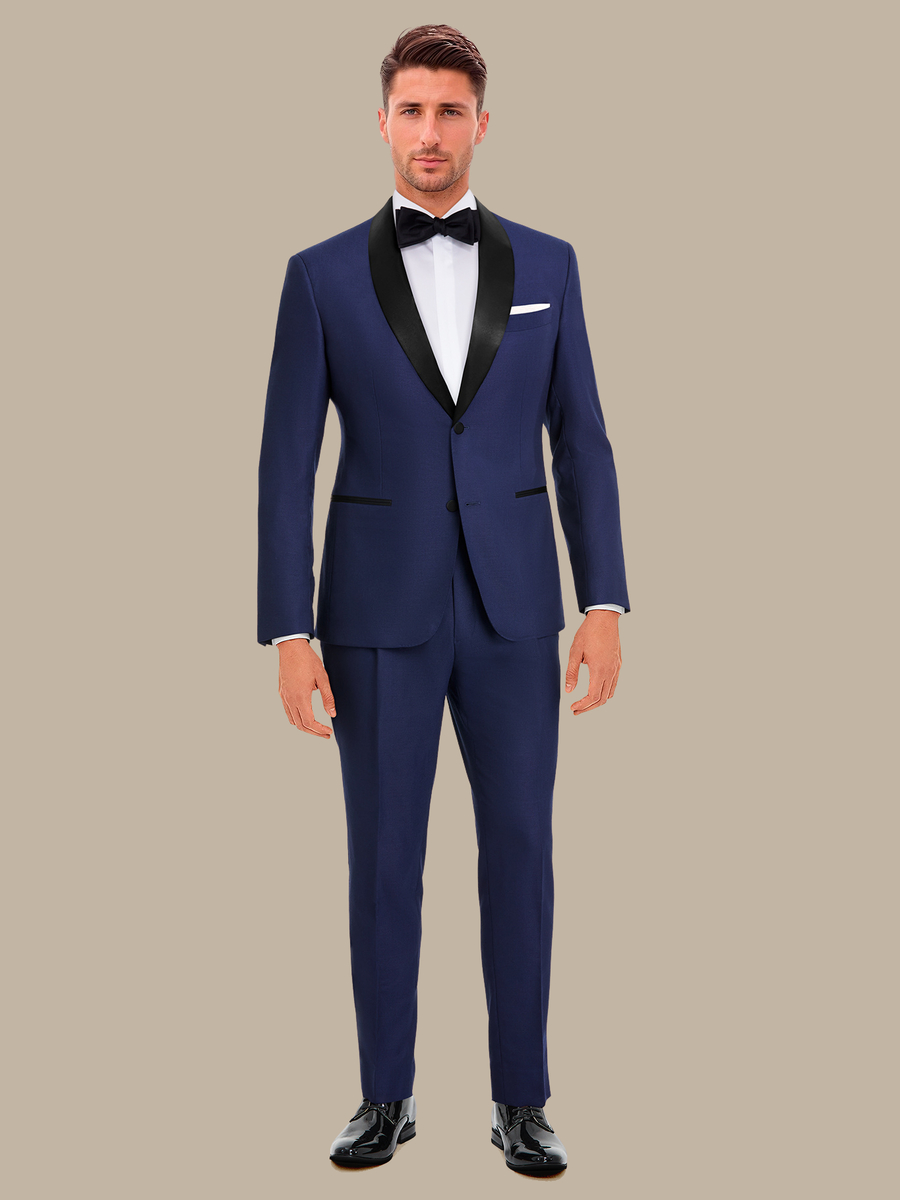 S180's Blue Hopsack Dinner Jacket — garment photograph
