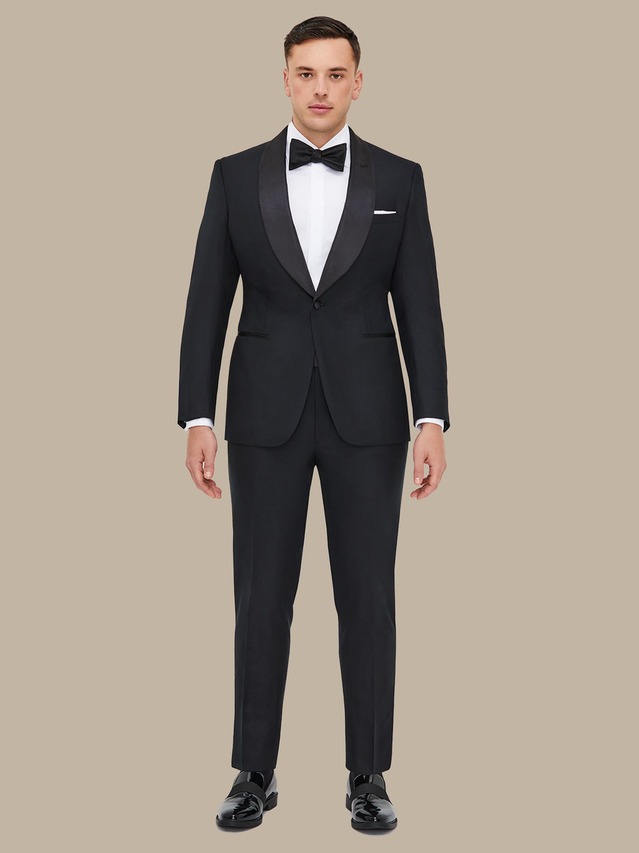 The Black Refined Dinner Jacket — garment photograph