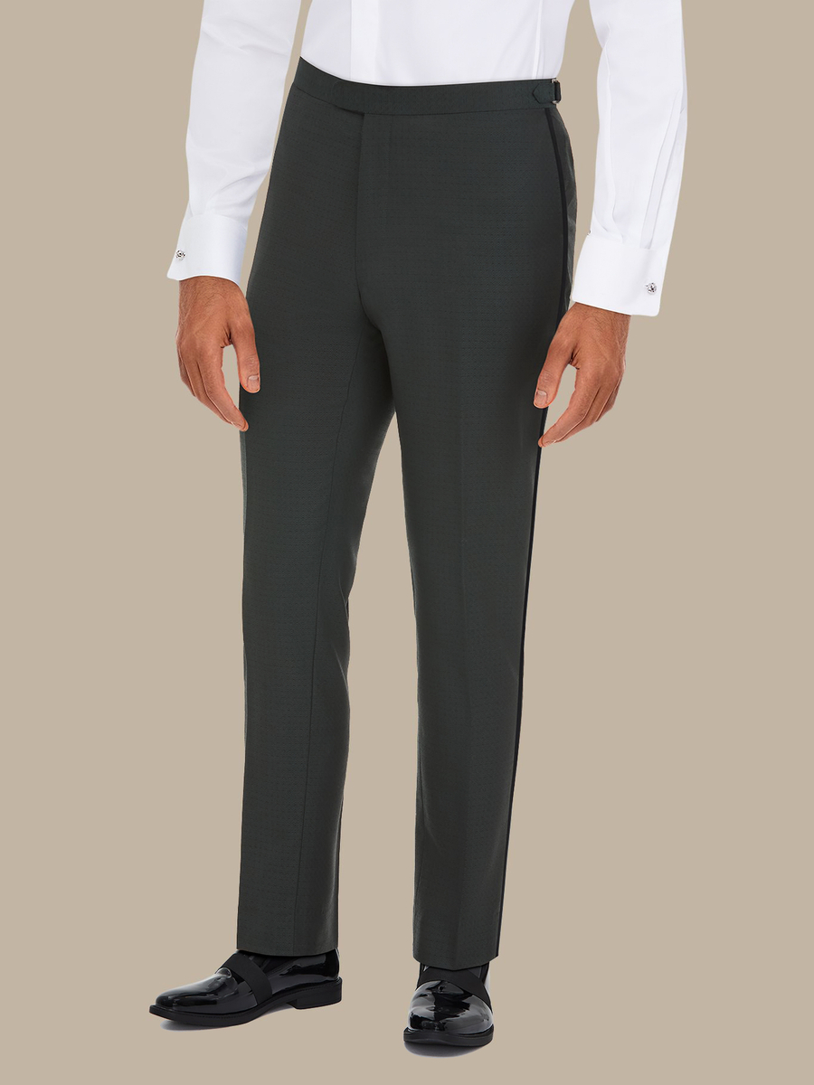 The Jade Tuxedo Trousers — garment photograph