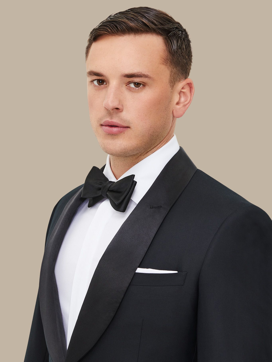 The Black Refined Dinner Jacket — garment photograph