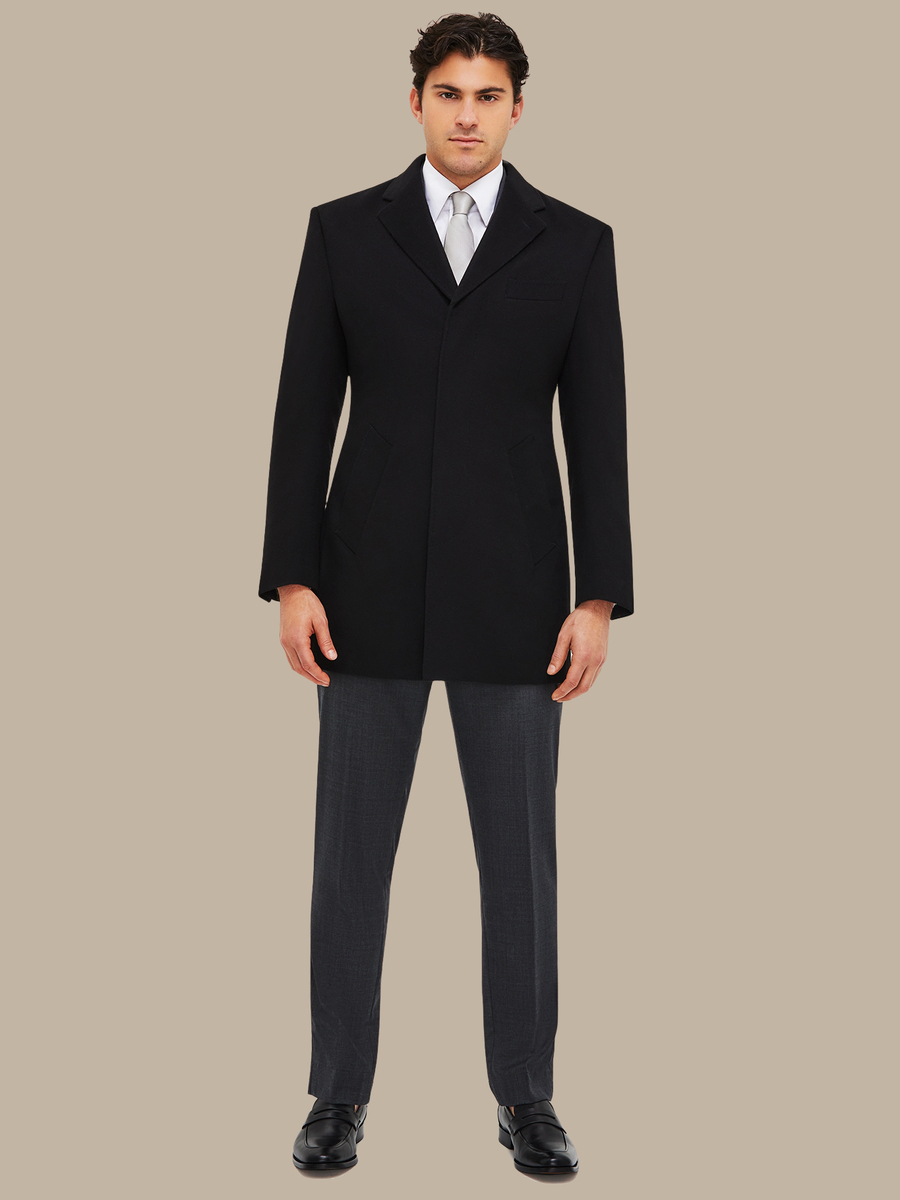 The Black Wool Overcoat — garment photograph