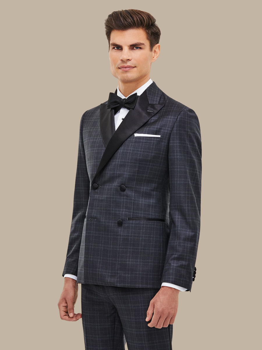 The Grey Plaid Tuxedo — garment photograph