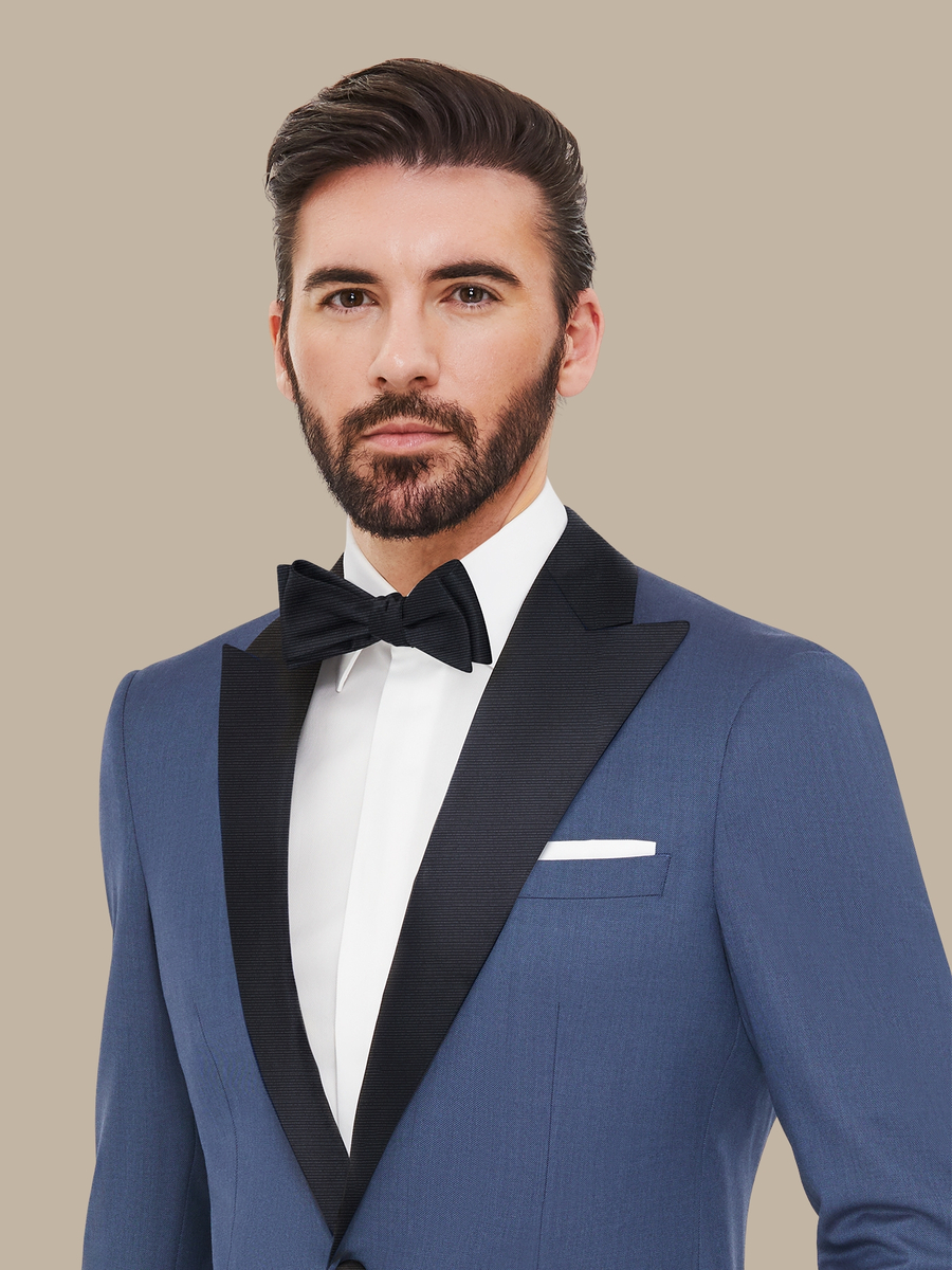 The Steel Sharkskin Tuxedo — garment photograph