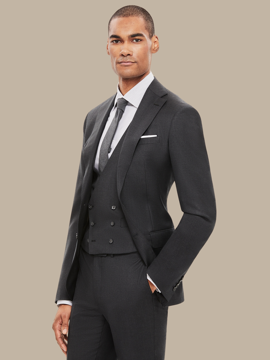 S110's Dark Grey Waistcoat — garment photograph