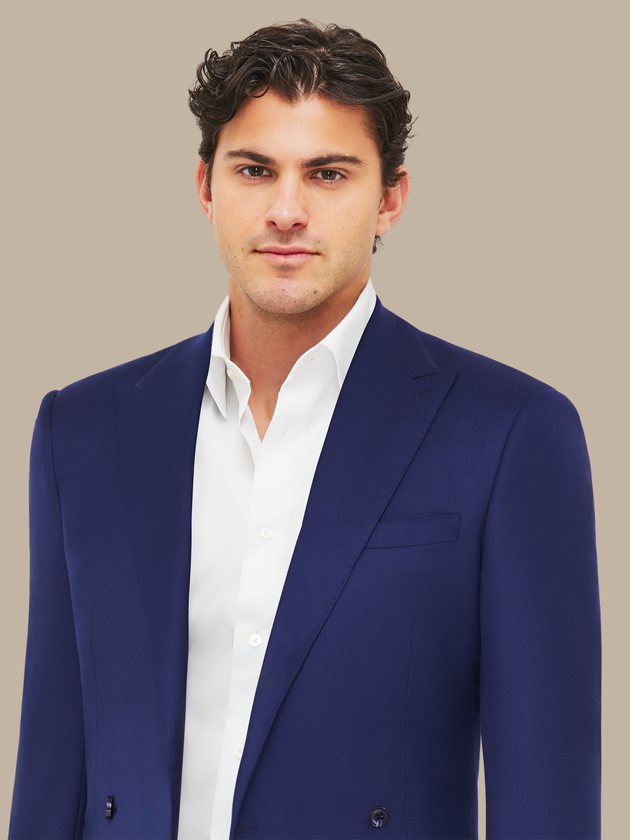 The Navy Piedmont Jacket — garment photograph