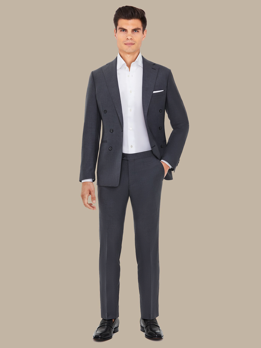 The Grey Vicuña Suit — garment photograph