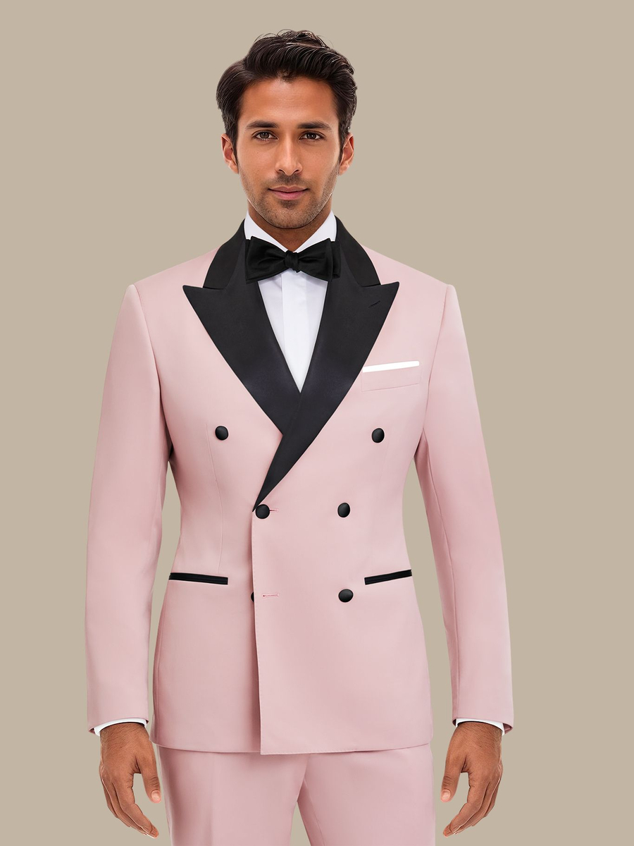 The Blush Merino Three-Piece Tuxedo — garment photograph