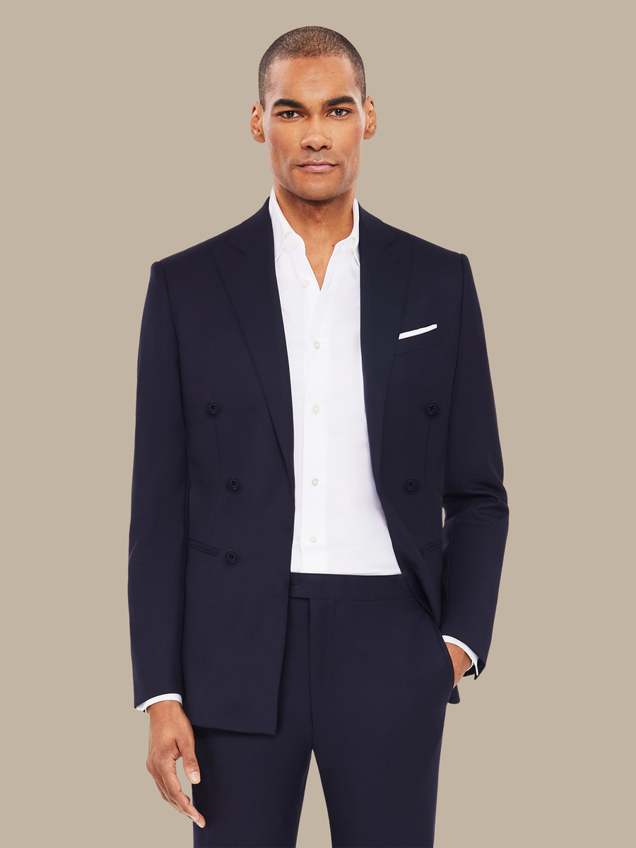 The Navy Vicuña Jacket — garment photograph