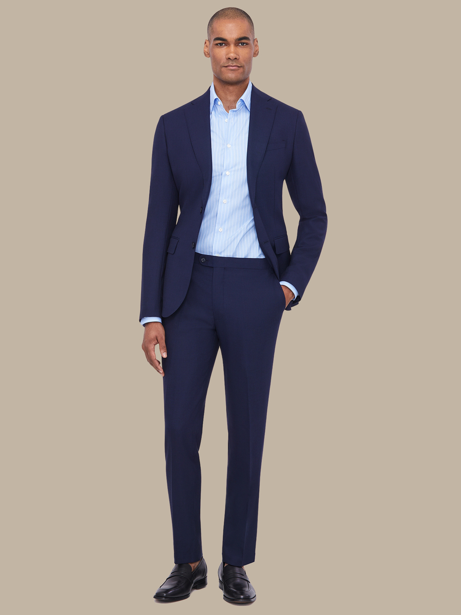 The Blue Birdseye Suit — garment photograph