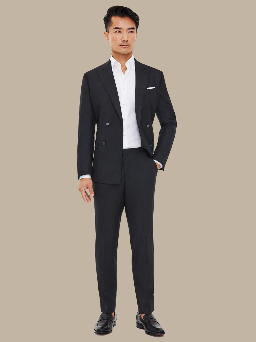 The Charcoal Refined Trousers — garment photograph