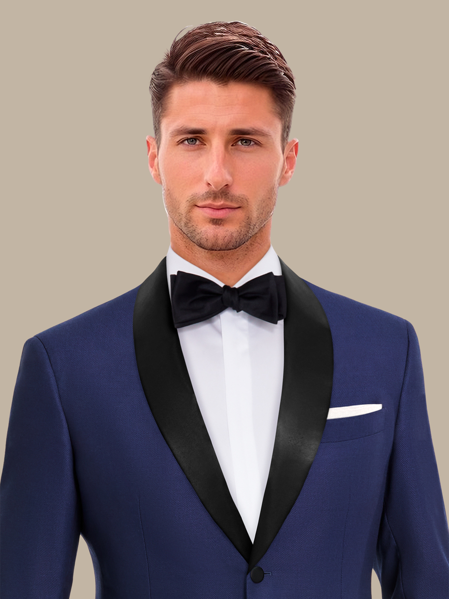 S180's Blue Hopsack Dinner Jacket — garment photograph
