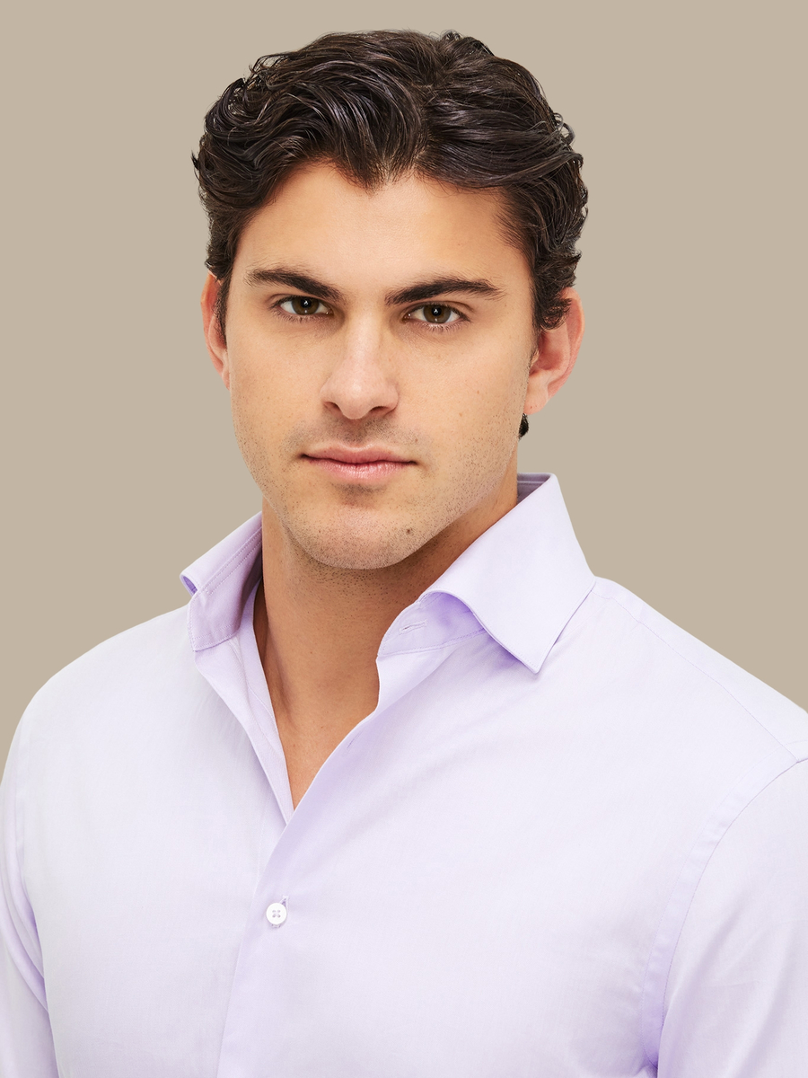 The Essential Lavender Shirt — garment photograph