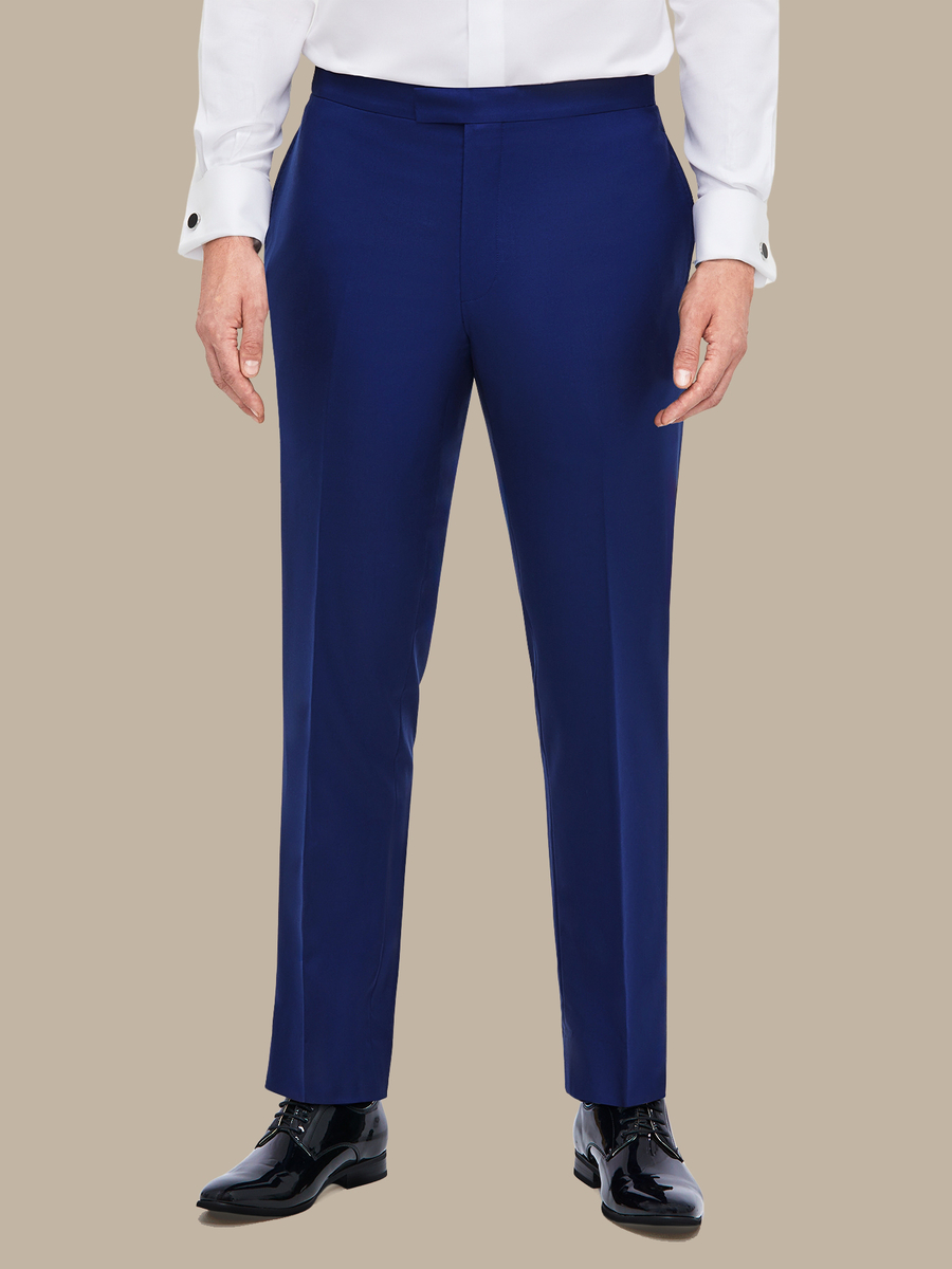 The Blue Fine Tuxedo Trousers — garment photograph