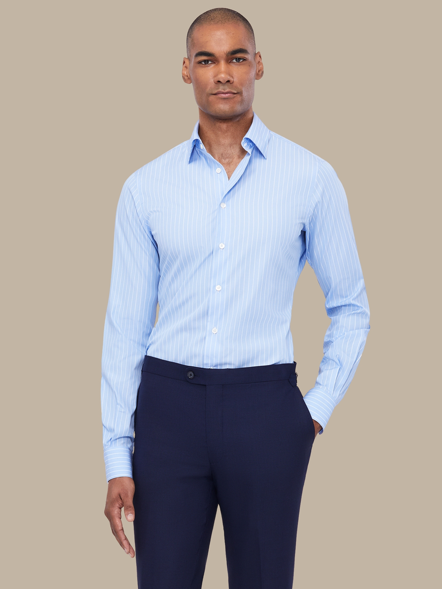 The Sky Stripe Shirt — garment photograph