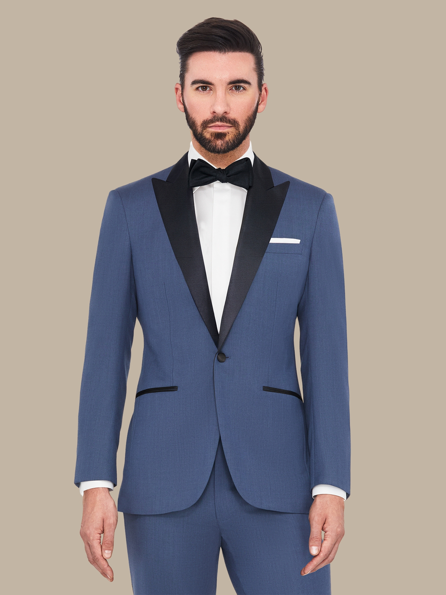 The Steel Sharkskin Tuxedo — garment photograph