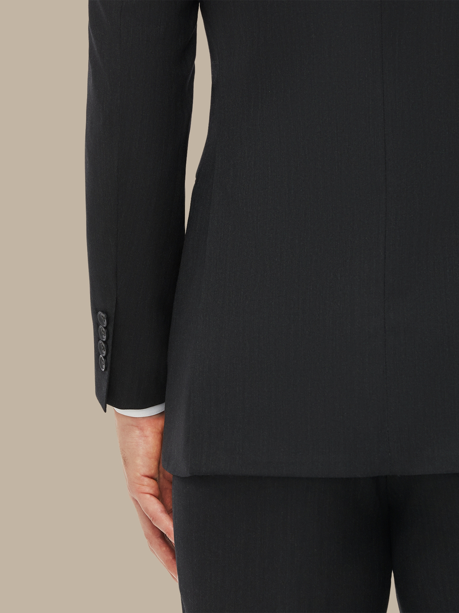 S150's Charcoal Herringbone Jacket — garment photograph