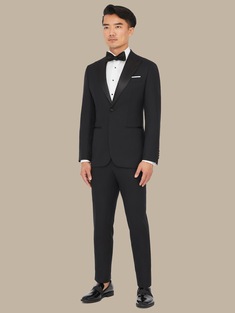 S140's Black Tuxedo Waistcoat — garment photograph