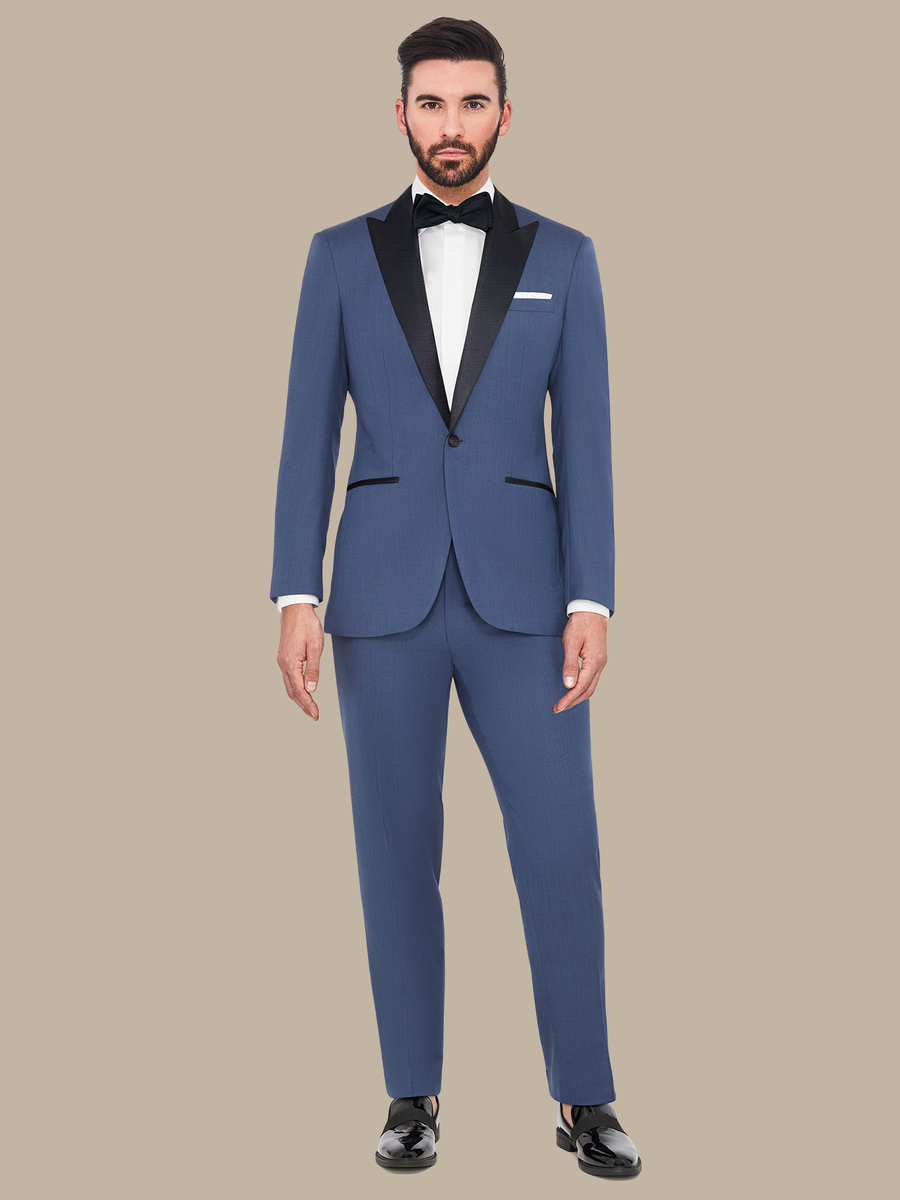 The Steel Sharkskin Tuxedo — garment photograph