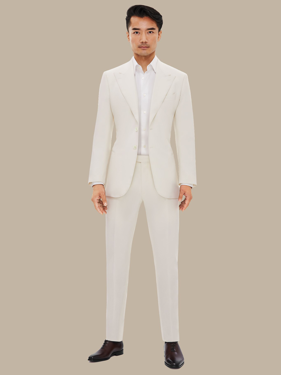 The Ivory Prestige Trousers — garment photograph