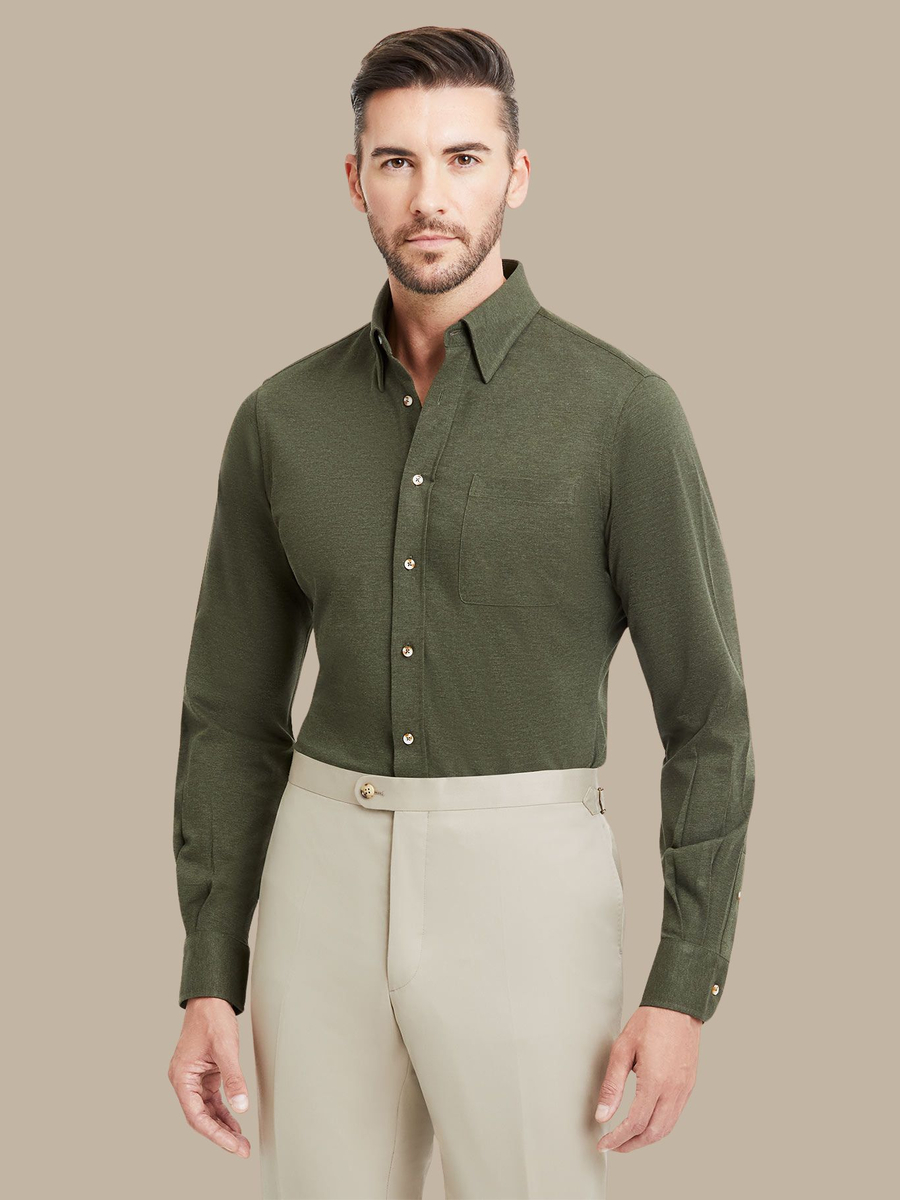The Forest Cotton Shirt — garment photograph