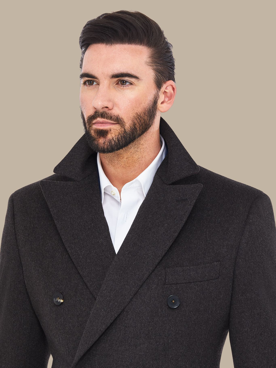 The Walnut Cashmere Overcoat — garment photograph