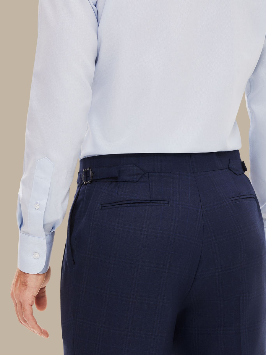 The Light Blue Herringbone Shirt — garment photograph