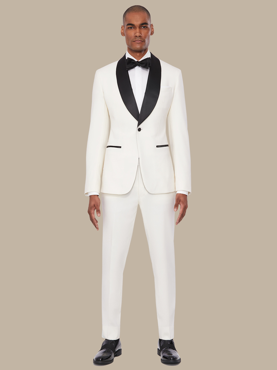The Ivory Superfine Tuxedo — garment photograph