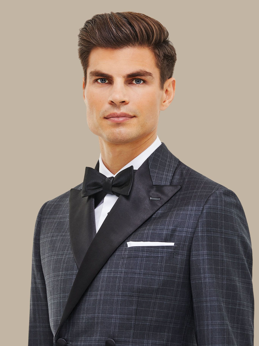 The Grey Plaid Tuxedo — garment photograph