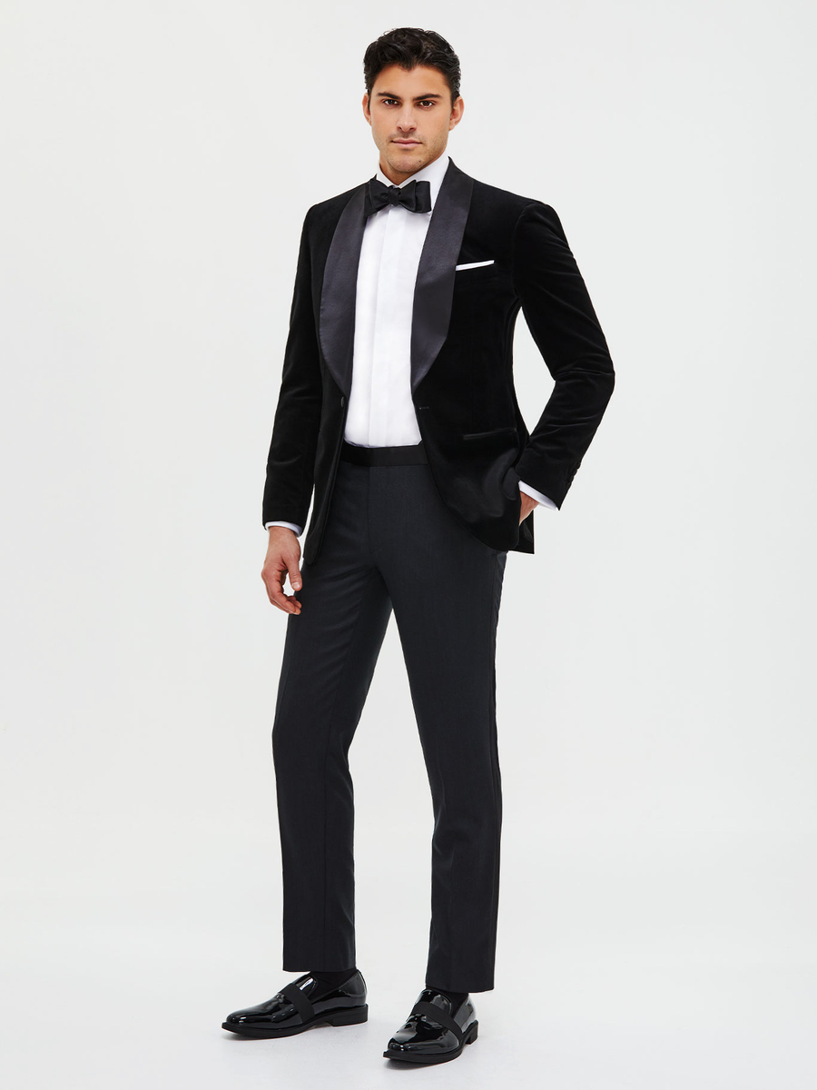 The Onyx Velvet Dinner Jacket — garment photograph
