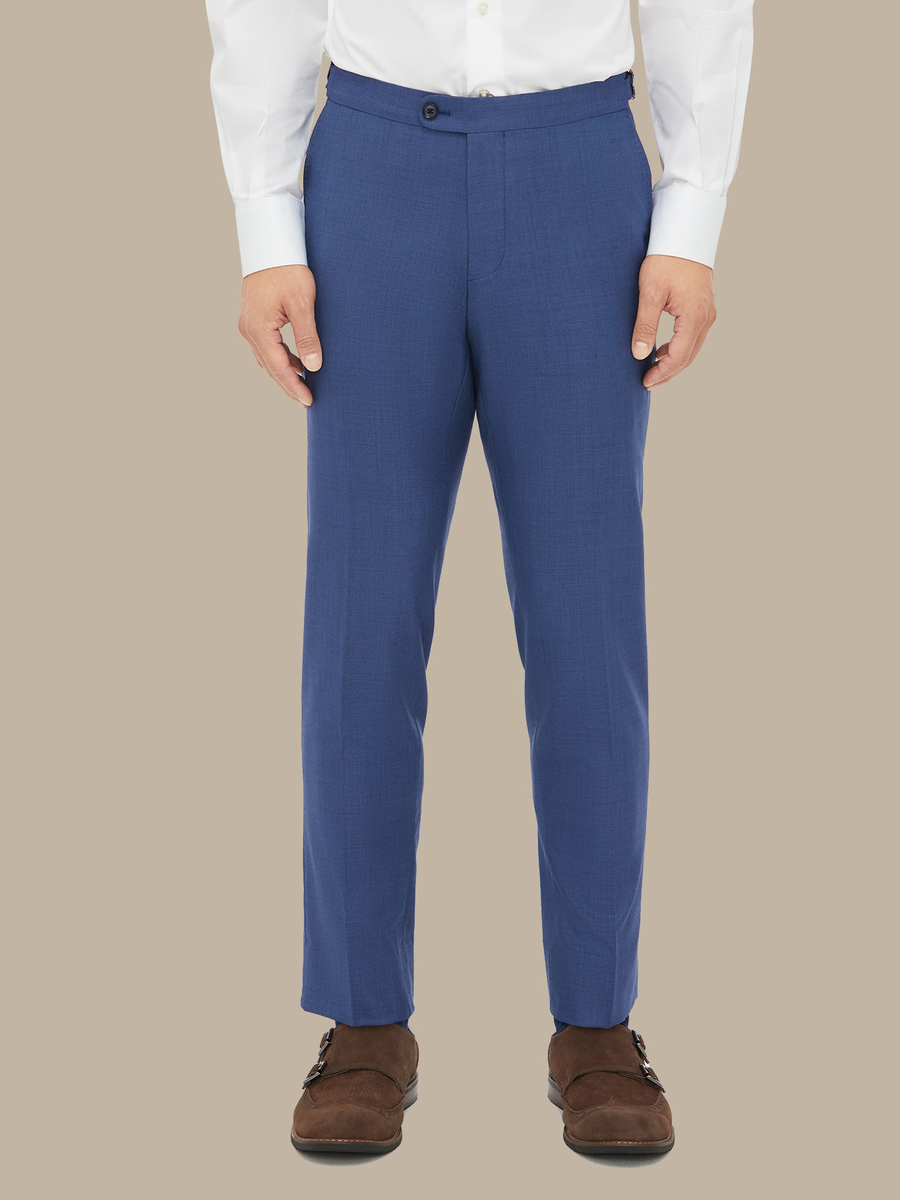 The Blue Sharkskin Trousers — garment photograph
