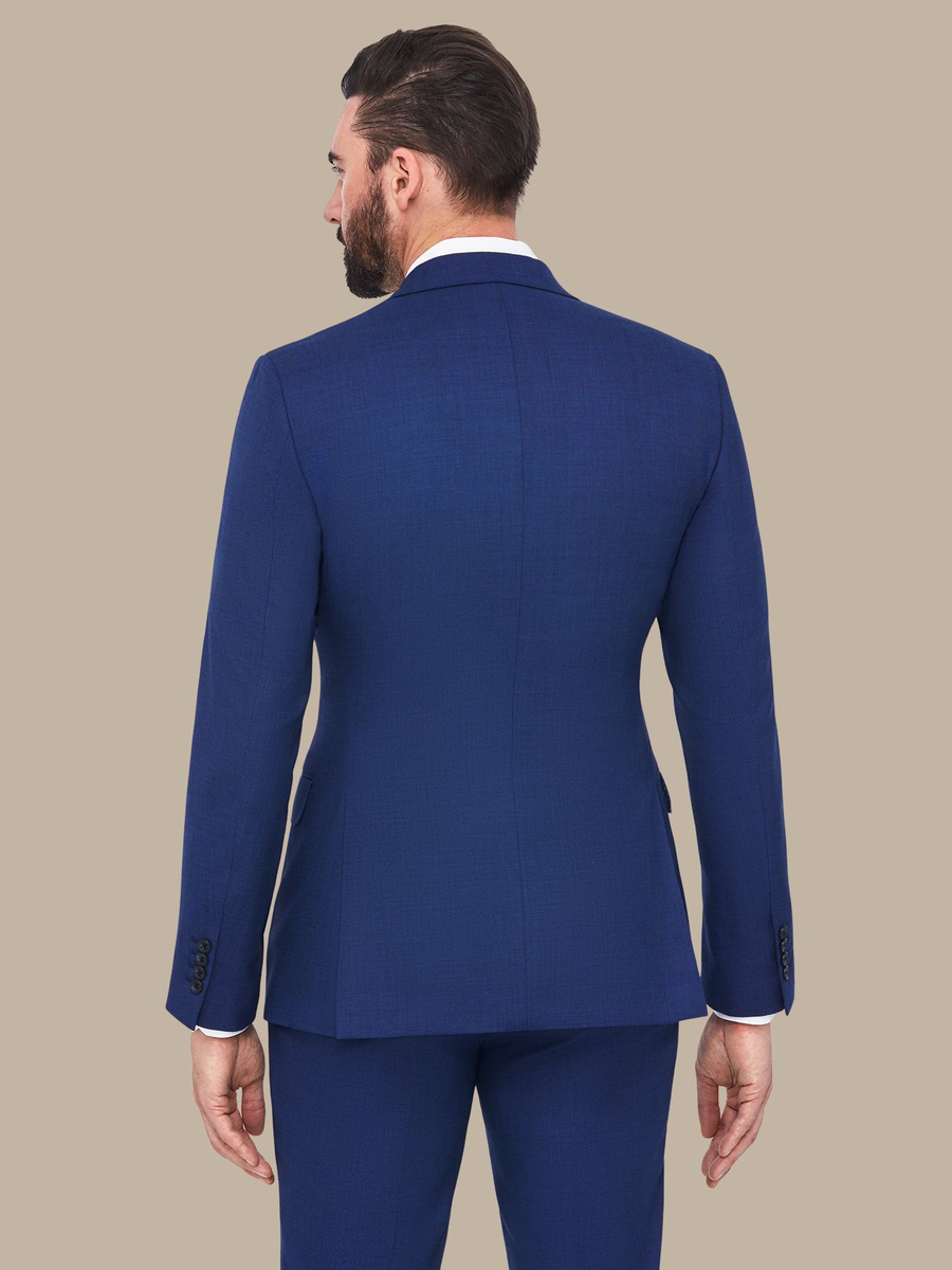 The Sapphire Birdseye Jacket — garment photograph
